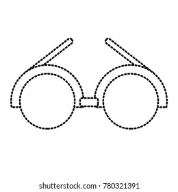 Glasses round frame symbol