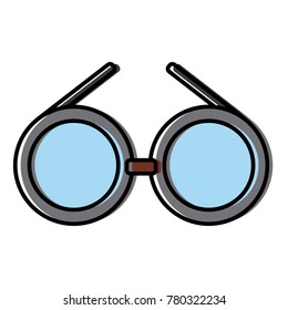 Glasses round frame symbol