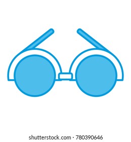 Glasses round frame symbol