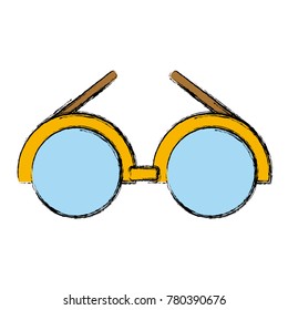 Glasses round frame symbol