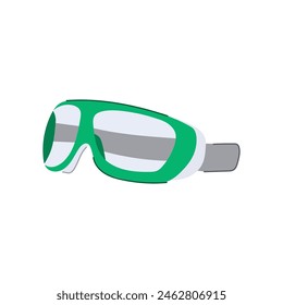 gafas de seguridad gafas de dibujos animados. trabajo de construcción, gafas de seguridad, gafas de protección gafas de seguridad signo. símbolo aislado Ilustración vectorial