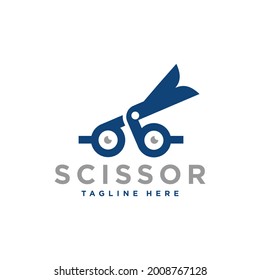 Glasses Scissors Inspiration Logo Design