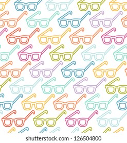 Glasses seamless pattern