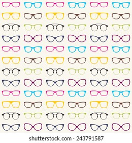 Glasses Seamless Pattern