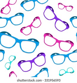 Glasses seamless pattern