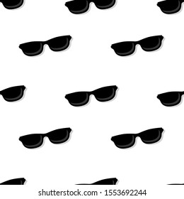glasses seamless pattern. isolated on white background.Cute vector background.