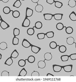 Glasses Seamless pattern retro sunglasses vector background