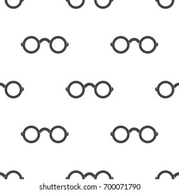 Glasses seamless pattern. Vector illustration for backgrounds