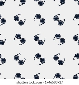glasses seamless template, illustration of glasses for textile pattern