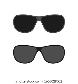 Glasses set, icon. Graphic template. Vector background