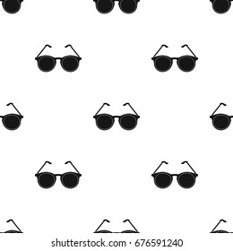 Glasses for sight.Old age single icon in black style vector symbol stock illustration web.