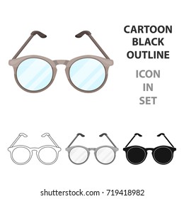 Glasses for sight.Old age single icon in cartoon style vector symbol stock illustration web.