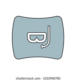 glasses sign icon