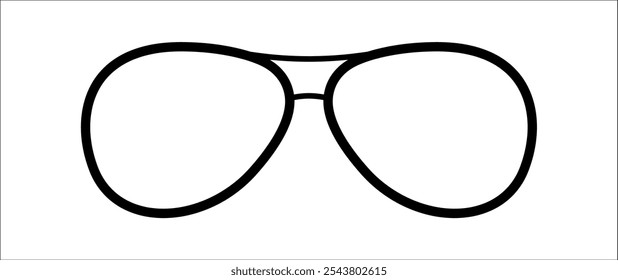 Glasses silhouette frame, Glasses icon, Fashion glasses, Sunglasses sticker