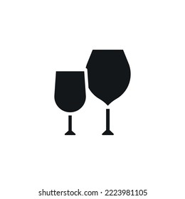 Icono de glifo simple. Ilustración negra aislada de vectores.