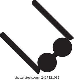 Glasses simple vector illustration icon