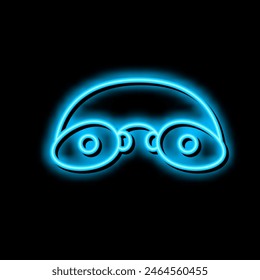 gafas de sol accesorio de luz de neón signo Vector. gafas de sol accesorio ilustración