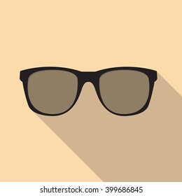 glasses solid icon, vector illustration