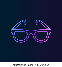 The glasses, spectacles, eyeglasses, glass, spectacle, specs nolan icon. Simple thin line, outline vector of Medicine icons for UI and UX, website or mobile