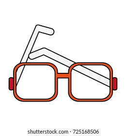 glasses square frame icon image