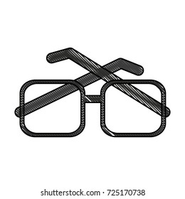 glasses square frame icon image