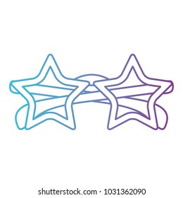 glasses with stars shape