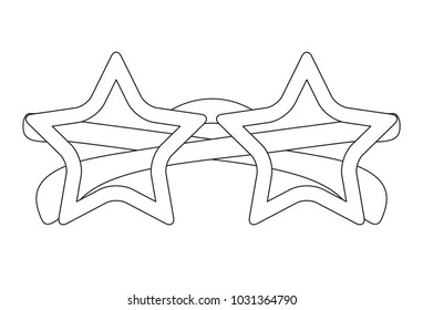 glasses with stars shape