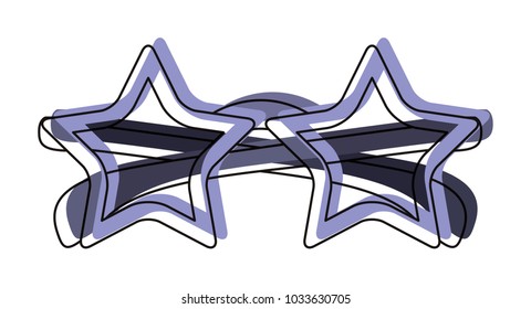 glasses with stars shape