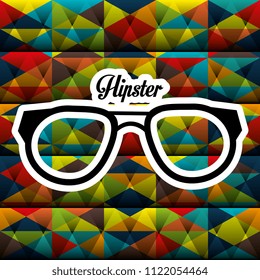glasses style hipster poster
