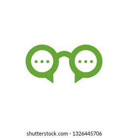 Glasses style vector icon