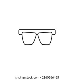 Gafas, gafas de sol, anteojos, anteojos, gafas de línea delgada de la plantilla del logotipo de Ilustración del vector de iconos. Idóneo Para Muchos Fines.