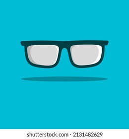Glasses sunglasses icon flat design vector. Colorful logo with soft background. Abstract graphic illustration.