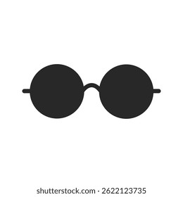 Glasses or sunglasses icon representing eyewear, vision, or fashion in minimalistic design.