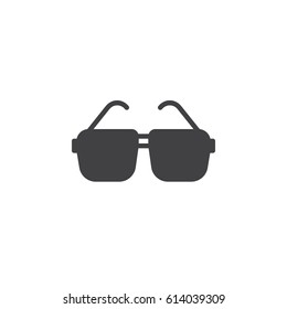 Glasses, sunglasses icon vector, filled flat sign, solid pictogram isolated on white. Symbol, logo illustration. Pixel perfect