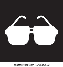 Glasses, sunglasses icon, vector illustration