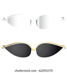Glasses and sunglasses vector
