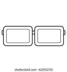 Glasses and sunglasses vector
