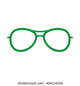 Glasses and sunglasses. Vector illustration.