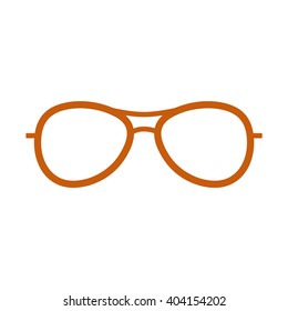 Glasses and sunglasses. Vector illustration.