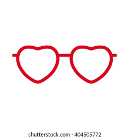 Glasses and sunglasses. Vector illustration.