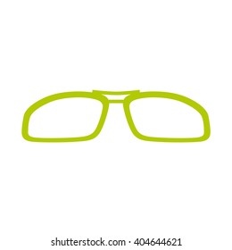Glasses and sunglasses. Vector illustration.