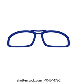 Glasses and sunglasses. Vector illustration.