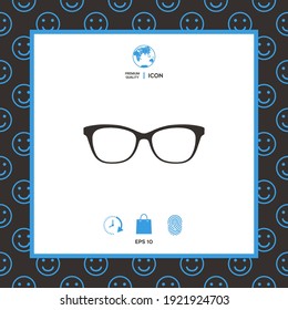 Glasses symbol Icon. Elements for your design