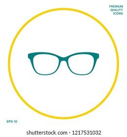 Glasses symbol Icon. Graphic elements for your design
