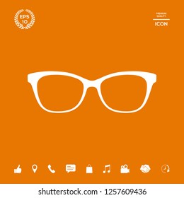 Glasses symbol Icon. Graphic elements for your design