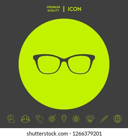 Glasses symbol Icon. Graphic elements for your design