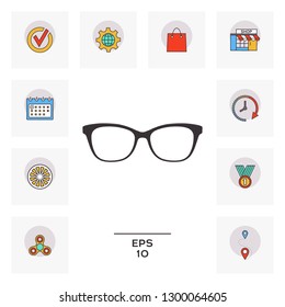 Glasses symbol Icon. Graphic elements for your design