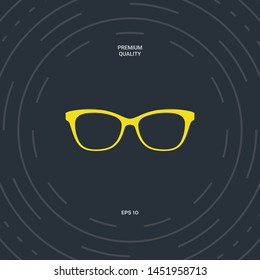 Glasses symbol Icon. Graphic elements for your design