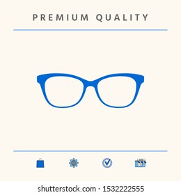 Glasses symbol Icon. Graphic elements for your design