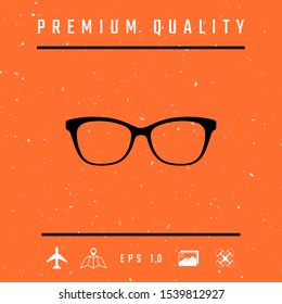 Glasses symbol Icon. Graphic elements for your design